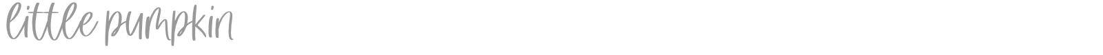 Little Pumpkin font preview